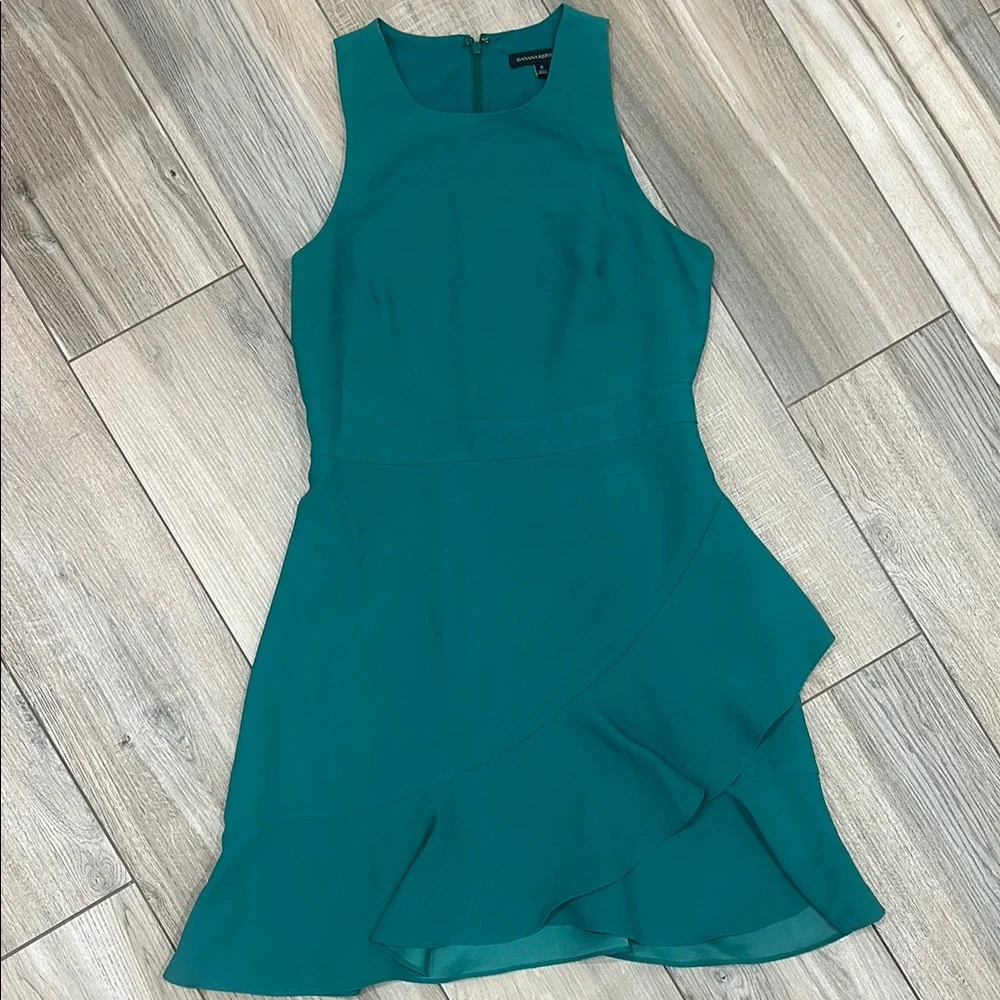 Banana Republic Teal Sleeveless Dress - Picture 1 of 4